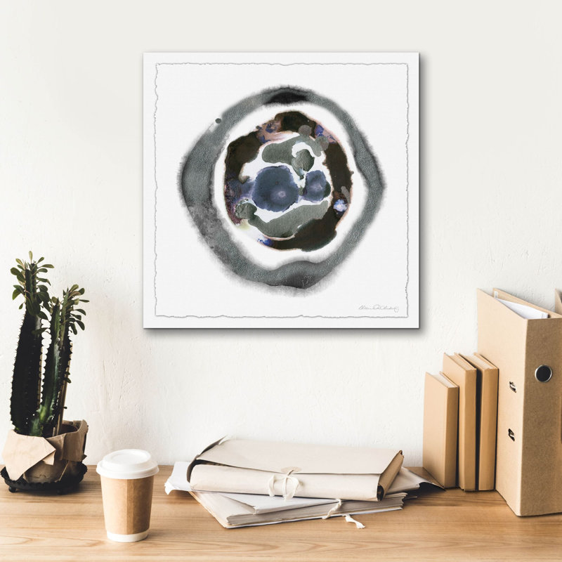  «Météorite 2» par Alicia Ludwig, art mural sur toile, H 18 po x l 18 po x P 0,75 po