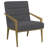 Kirra Upholstered Metal Arm Accent Chair-238515230