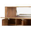 Sledmere Manufactured + Solid Oak Wood 3-Door 1 Flap Display Cabinet