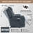Emalina 23" Power Standard Recliner with Massage and Heated,Position Lock-93803914