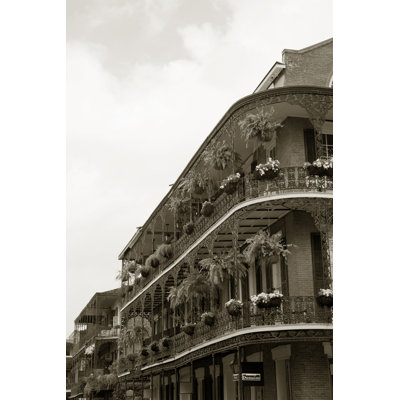 French Quarter Balconies par Patties - Photographie sur toile tendue