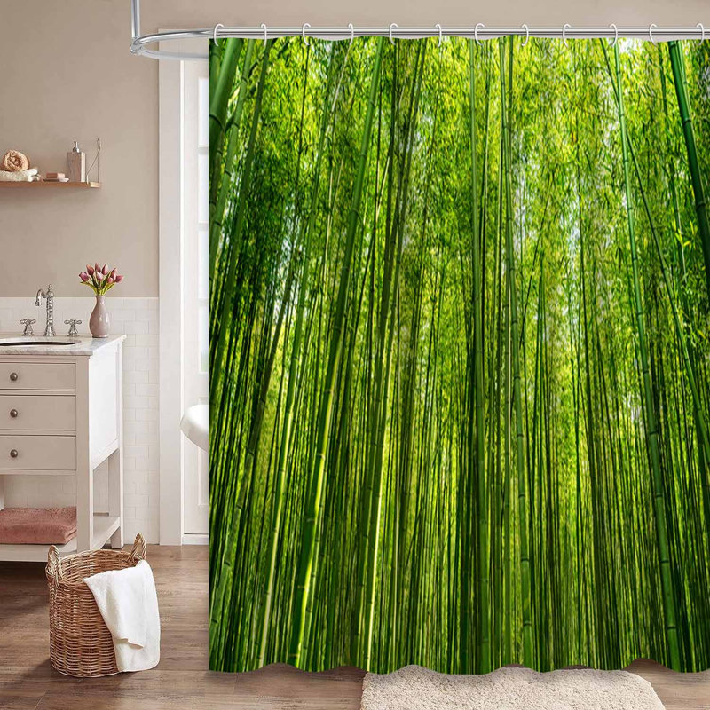 Rideau de douche Bamboo Grove Garden, L 72 po x l 84 po