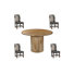 5-Piece Solid Wood Dining Set