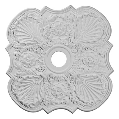 Endurathane Flower Ceiling Medallion, 29"OD x 3 5/8"ID x 1 3/8"P (Fits Canopies up to 6 1/4")