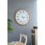 Très grande horloge murale D32.3 "avec cadre en bois de sapin