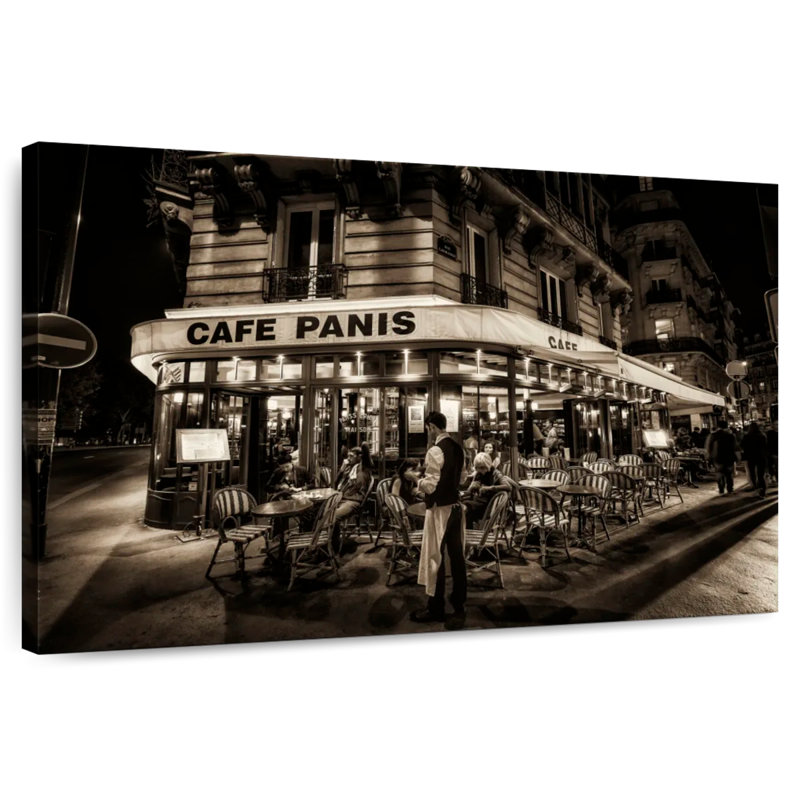 Yarlin Paris Café la nuit, H 34 po x l 51 po
