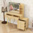Makeup Vanity with Mirror, Lights, 5 Drawers and Storage Shelf-254556701