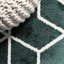 Tapis vert / blanc Mashawna-1158466975