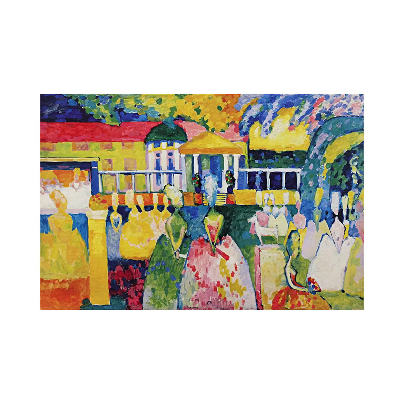 Crinolines by Wassily Kandinsky - Wrapped Canvas Painting, 20.32 cm H x 30.48 cm W