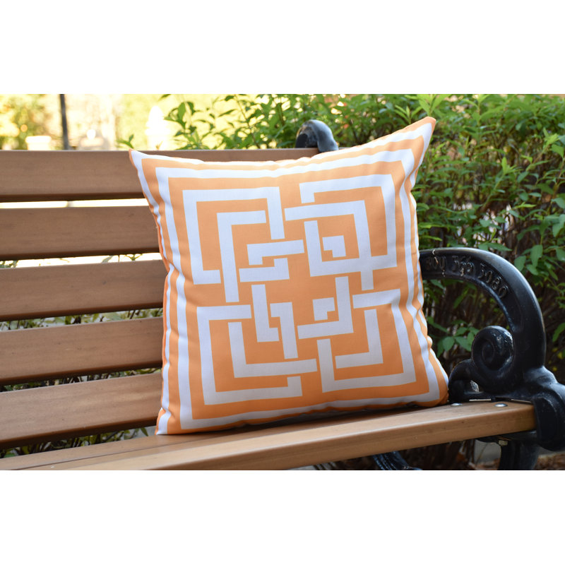 Housse et insert de coussin extérieur carré Nantucket, Jaune, 20 po x 20 po