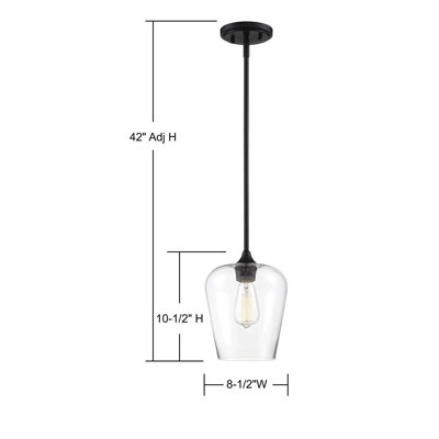 Breena 1-Light Dimmable Bell Pendant