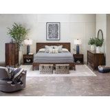 Rustic Walnut California King Bed