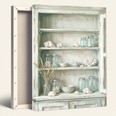 Tablette côtière, reproduction d'art sur toile, ensemble de 1