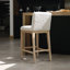Counter Stool with Solid Wood Frame-965540011