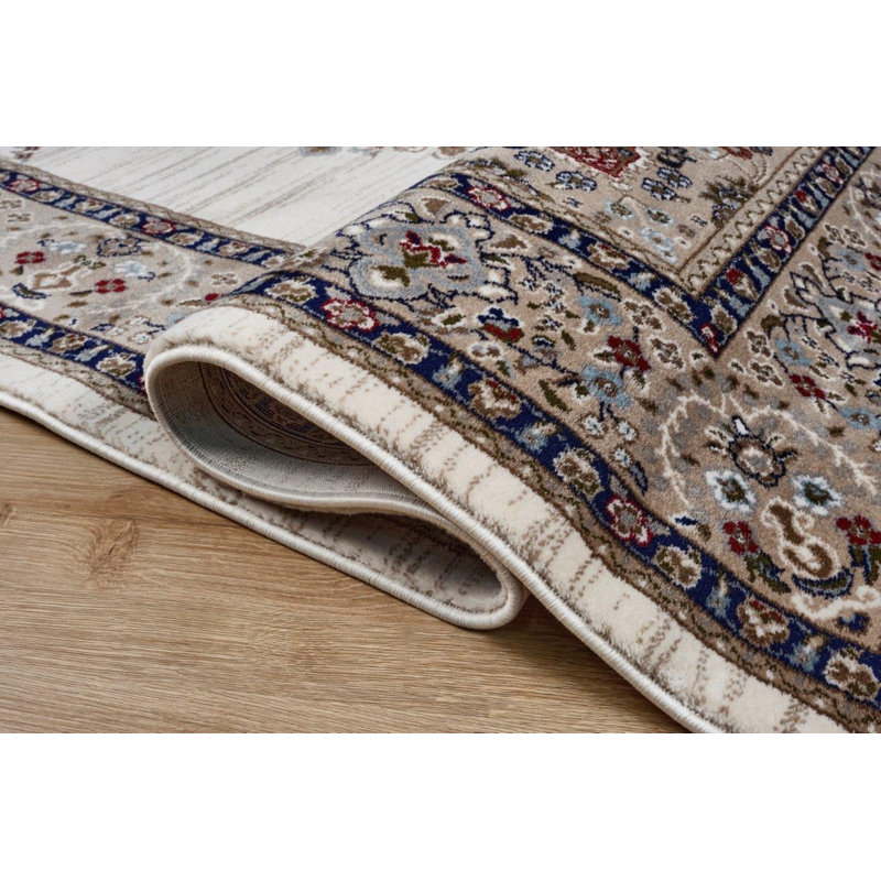 Sutphin Collection Medallion Transitional Area Rug, Cream, Rectangle 7' x 10'