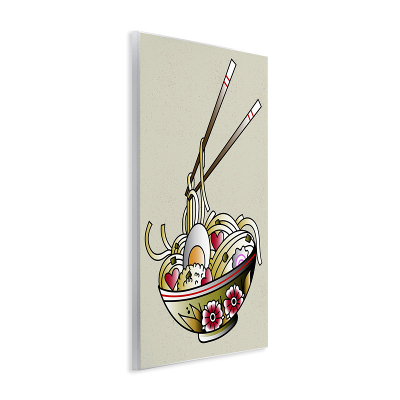  Art mural sur tatouer Ramen Bowl par Incado, H 19 po x l 13 po