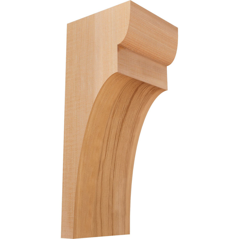 Yorktown Corbel, H 14 po x l 5,5 po x P 6 po, Cèdre rouge, Lisse