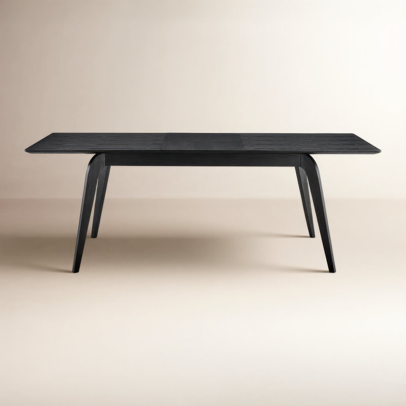 Yolanda 83" Extendable Dining Table, Black