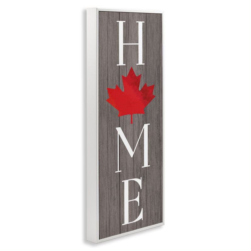 Giclée rustique à feuilles d'érable, par Lil 'Rue, H 24 po x l 10 po, Estampe numérique encadrée blanc bord de mer
