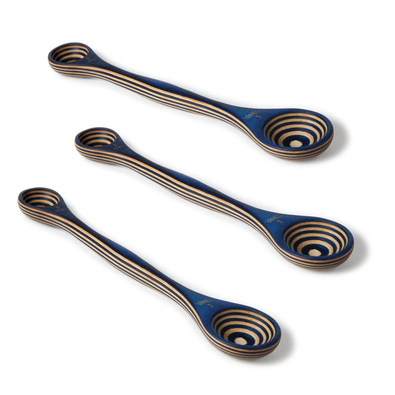Island Bamboo 3 -Piece Wood Measuring Spoon
