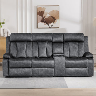 Prarthana 92.9'' Velvet Power Reclining Sofa