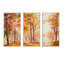 Forêt d'automne partout - ensemble d'art mural sur toile encadré paysage-407623480-407623486