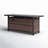 Bohde Rectangle Wicker Propane Smokeless Fire Pit Table with Lid