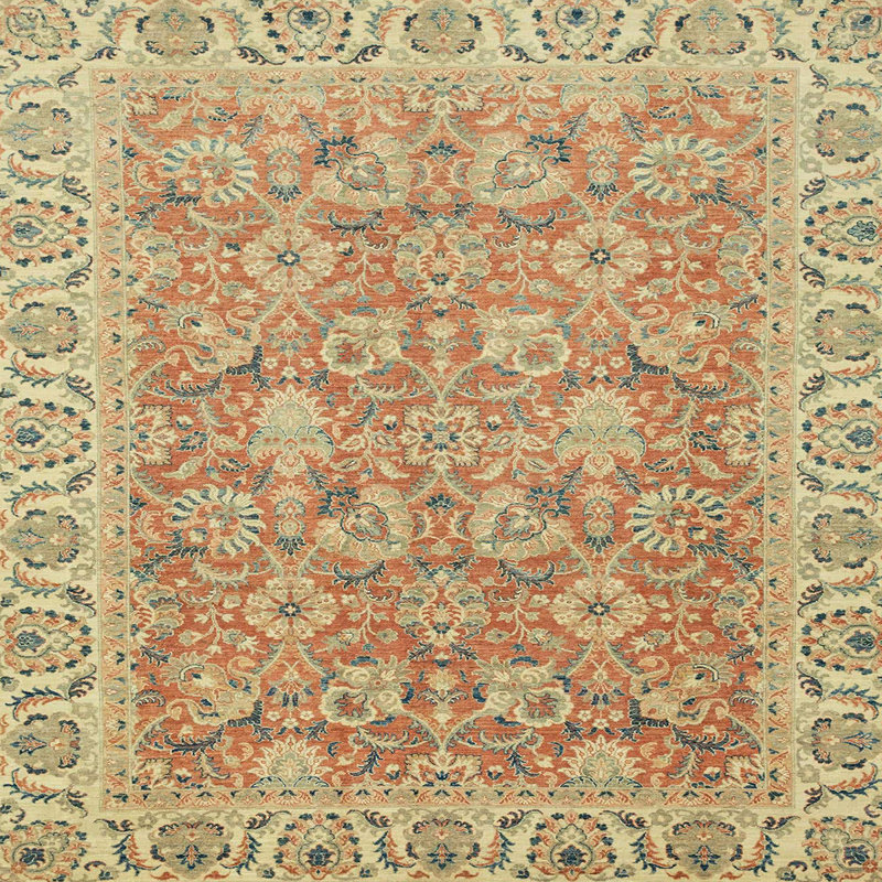 Abstract Indoor Rug, Square 8'