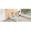 Lit, lit plateforme en bois avec garde-corps, blanc