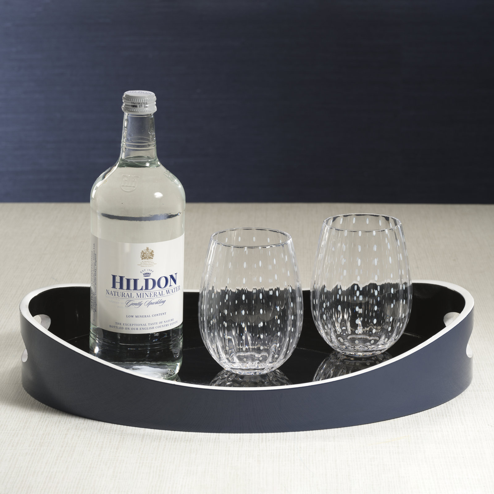 Pescara Dot Tumbler Glasses, Clear