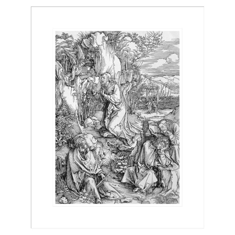 «Agony in the Garden» de la série «Great Passion» par Albrecht Dürer, impression giclée encadrée, H 21,75 po x l 17,24 po