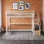 Lit mezzanine avec bureau intégré, prise de courant, éclairage DEL et garde-robe ouverte-118321465-118321467