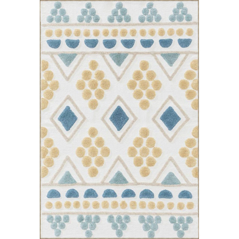 Tapis crème lavable à la machine, Tapis de couloir 3 pi 3 po x 9 pi 10 po