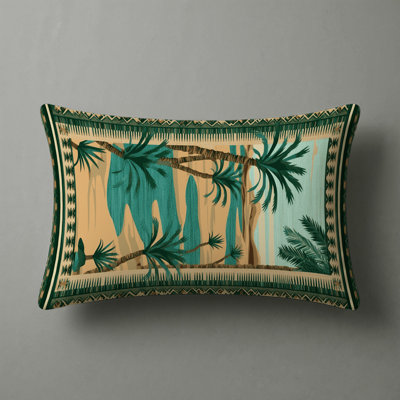 Arroyo Stream Southwestern Landscapes Indoor and Outdoor Throw Pillow