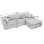 Canapé-lit en coin avec méridienne à compression Corduroy, canapé modulaire en forme de L avec éponge à haute densité, canapé convertible sans assemblage requis pour le salon, appartement, chambre d'amis-199591910