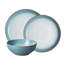 Denby Azure Haze Coupe 12 Piece Dinnerware Set, Service for  4