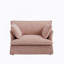 Fauteuil d'appoint surdimensionné avec charge à deux ports, base et accoudoirs de conception moderne, coussins décoratifs, siège profond et large, canapé simple confortable semblable à un nuage, fauteuil en chenille-1368622016