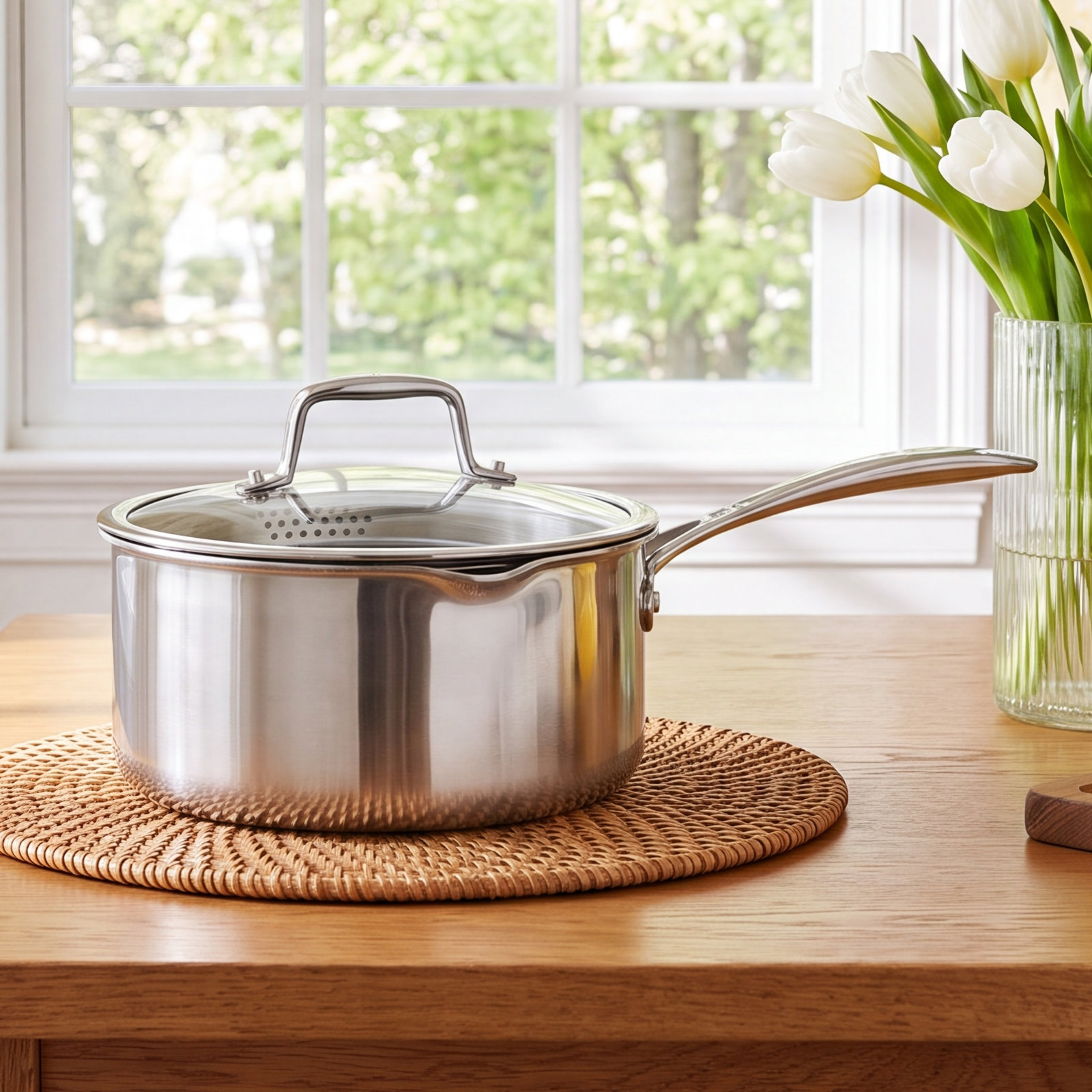 ZWILLING Clad CFX Ceramic Non-Stick Saucepan, 3 qt.