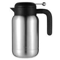 Alpine Cuisine Stainless Steel Thermos Vacuum 1.5-L Hand Pressed with  Plastic Handle & Lid, Leak-Proof Sports drinks jug flask for Water Coffee  Tea