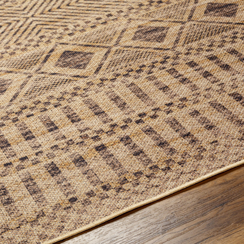 Tapis brun Jamir, Tapis de couloir 2 pi 6 po x 8 pi