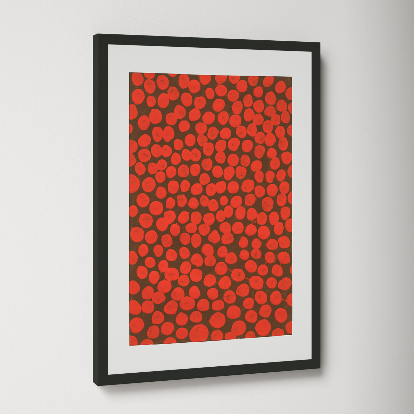 Navi "Salsa on Brown" Painting, Black, 20" H x 14" W x 1.25" D