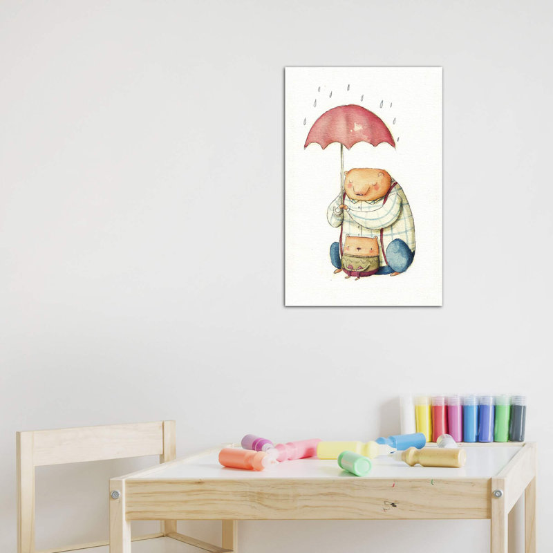 «I'm Here for You» par Mike Koubou - impression d'art graphique, Toile tendue, H 40 po x l 26 po x P 1,5 po