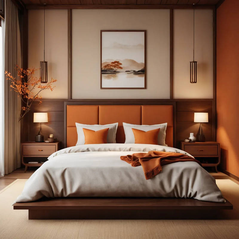 Haden Boucle Platform Bed Frame