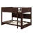 Queen Over Queen Bunk Bed With Cabinets,Charging Station,Ladder And Safety Guardrails-2124099841