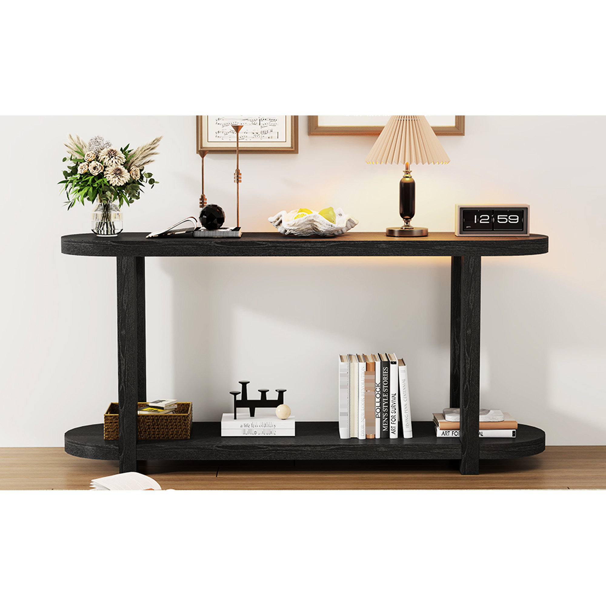 Red Barrel Studio Minimalist Entryway Storage Table, Maximizing Space ...