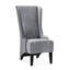 Fauteuil d'appoint en velours de 23,4 po de large, relaxant à haut dossier. Gris pour les espaces de vie. Pieds en bois. Rembourrage doux. Tissu de qualité supérieure. Éponge épaissie pour un confort durable. Chaise d'appoint moderne large. Confortable et fonctionnel.-488966316