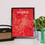 Madrid City Map - No Frame Print-1037484844
