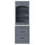 Garde-manger moderne de 83,7 pouces de hauteur, grande huche de cuisine autoportante avec plateau en faux marbre, armoire avec 5 tiroirs de rangement et tablette réglable-802600463