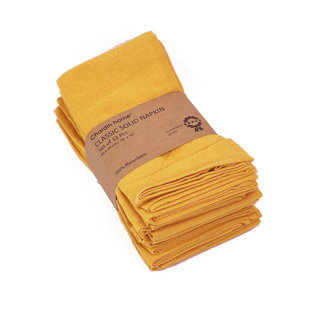 5 Pack Gold Striped Satin Cloth Napkins, Wrinkle-Free Reusable Dinner  Napkins 20X20