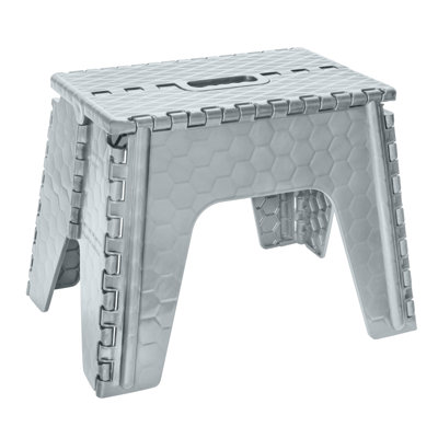 1 - Step Plastic Lightweight Folding Step Stool